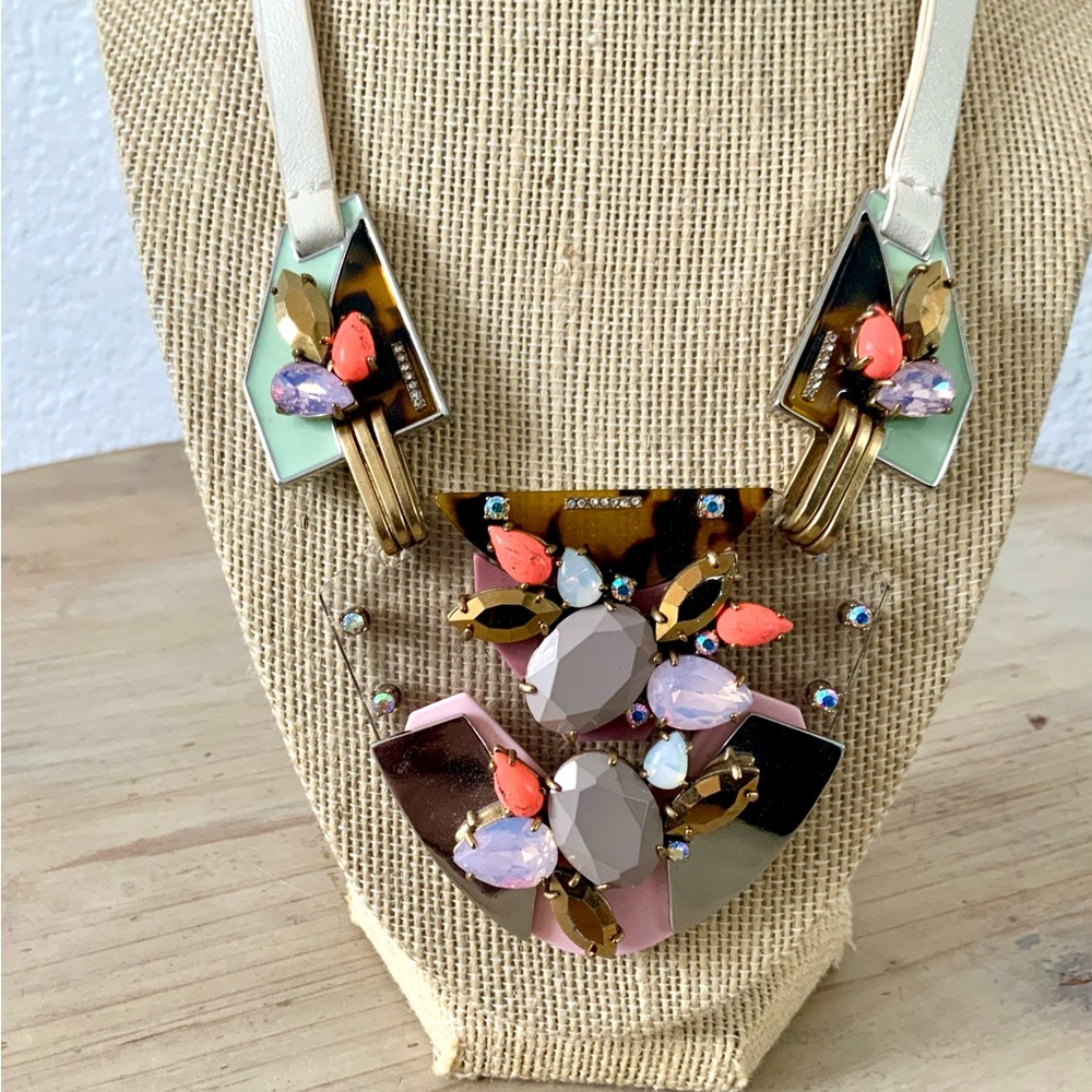 J. Crew Modern Bib Statement Necklace - image 3